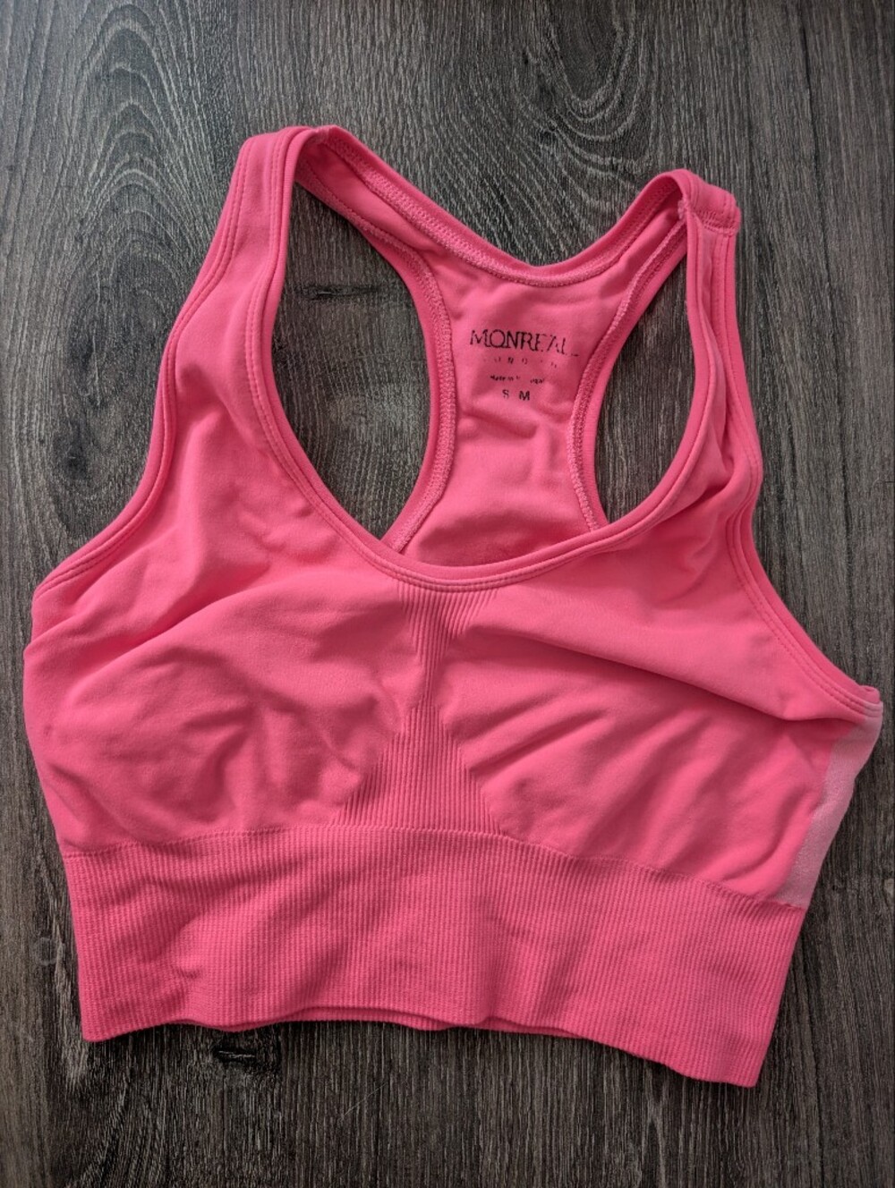 Monreal‎ London Pink Sports Bra Size Small